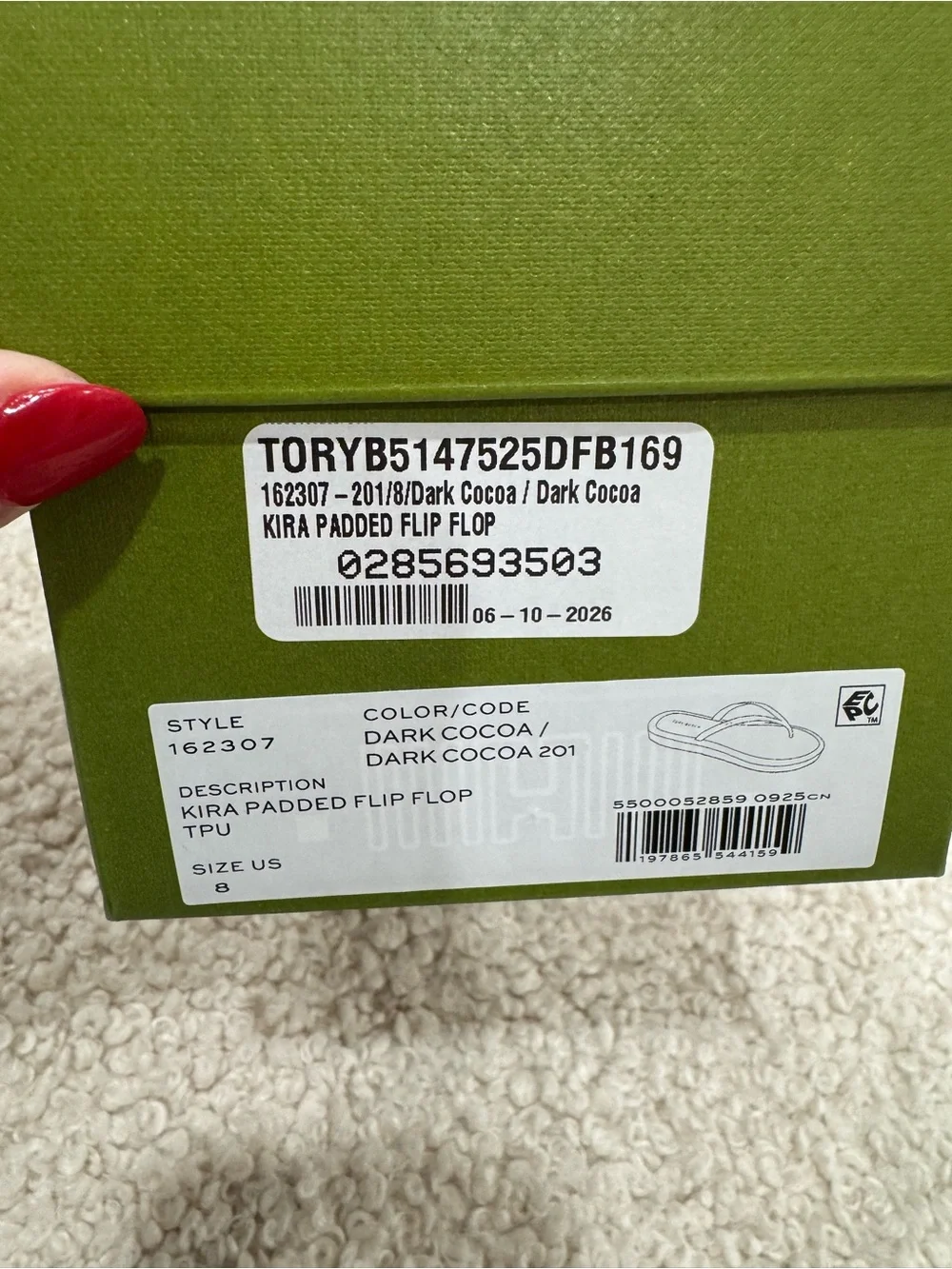 Tory Burch Kira Padded Flip Flop 8 - NIB